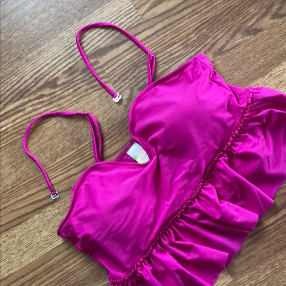 Kortni Jeane sweetheart swim top XL